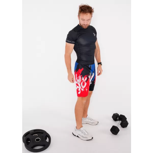  Pánske funkčné kraťasy bez vreciek premium ALTISPORT VOJ/ALM036KRA02 ŠMÚHY 