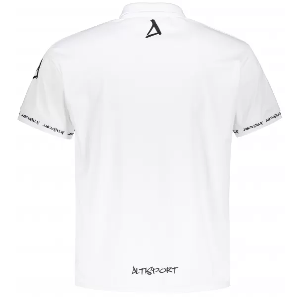  Pánske funkčné tričko s golierom premium ALTISPORT VOJ/ALM000TR05 biela 