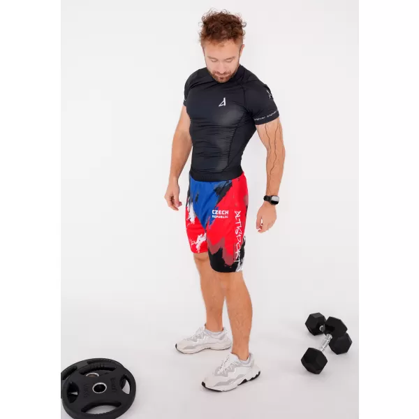  Pánske funkčné kraťasy bez vreciek premium ALTISPORT VOJ/ALM036KRA02 ŠMÚHY 
