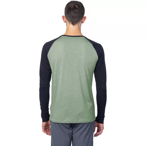 Pánske tričko s dlhým rukávom HANNAH TAREGAN L/S ANTHRACITE/LILY PAD 