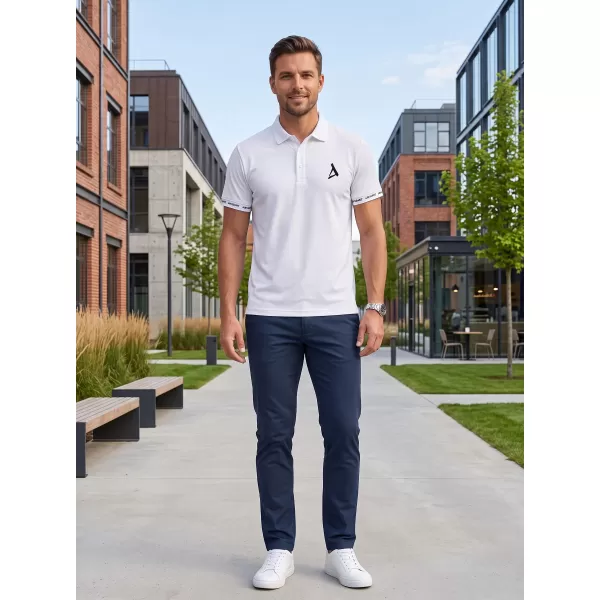 Pánske funkčné tričko s golierom premium ALTISPORT VOJ/ALM000TR05 biela 