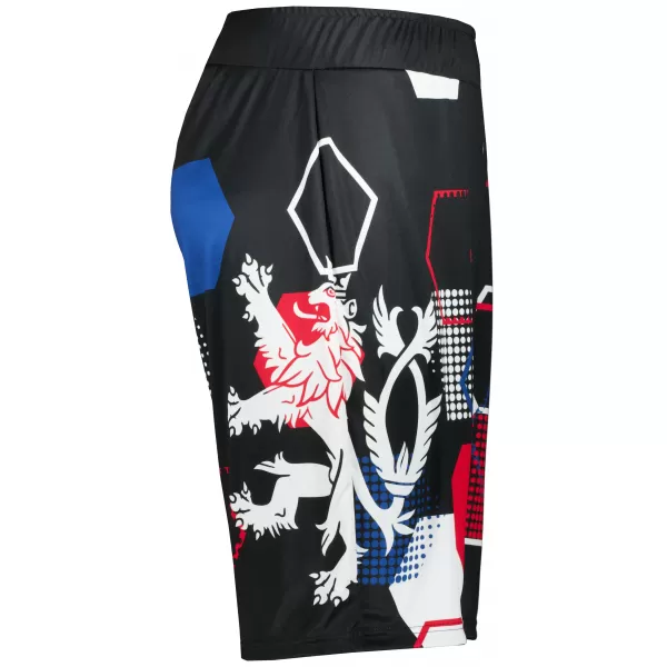  Pánske funkčné kraťasy bez vreciek premium ALTISPORT VOJ/ALM036KRA02 HEXA čierna 