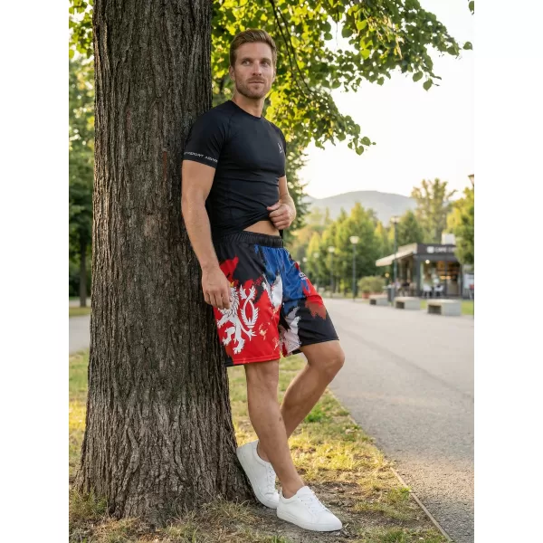  Pánske funkčné kraťasy bez vreciek premium ALTISPORT VOJ/ALM036KRA02 ŠMÚHY 
