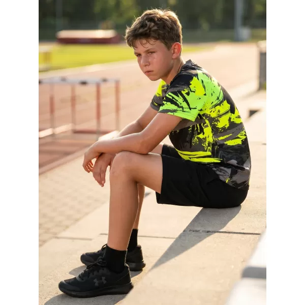  Detské funkčné tričko premium ALTISPORT VOJ/ALK014TR01 ČIERNA/ZELENÁ 