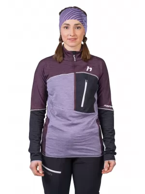 Dámska mikina HANNAH MEDA HZ PRUNE PURPLE/LAVENDER GRAY MEL