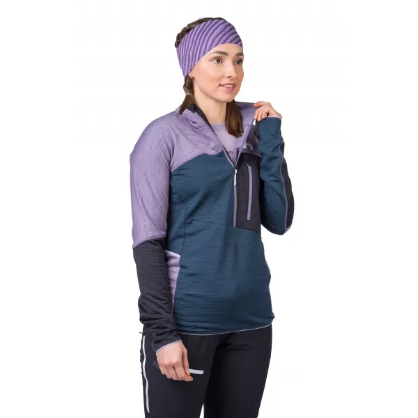  Dámska mikina HANNAH MEDA HZ LAVENDER GRAY/STRATIFIED SA ML 