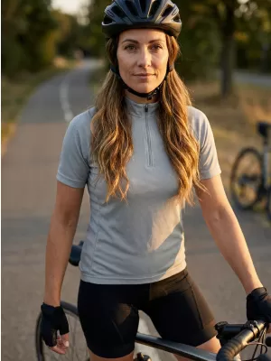 Dámsky cyklo dres ALTISPORT NoPrint NP/ALW115NJ SILVER