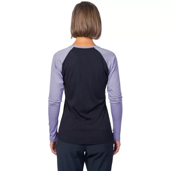  Dámske tričko s dlhým rukávom HANNAH LESLIE L/S ANTHRACITE/WISTERIA 