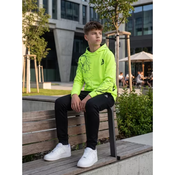  Detská funkčná mikina premium ALTISPORT VOJ/ALK004MI01 NEON YELLOW 