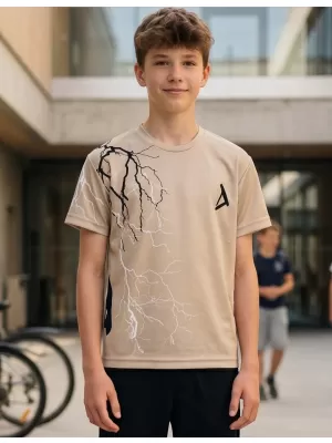 Detské funkčné tričko premium ALTISPORT VOJ/ALK004TR01 hnedá