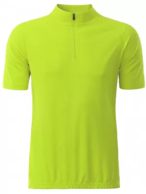 Pánsky cyklo dres ALTISPORT NoPrint NP/ALM215NJ BRIGHT YELLOW