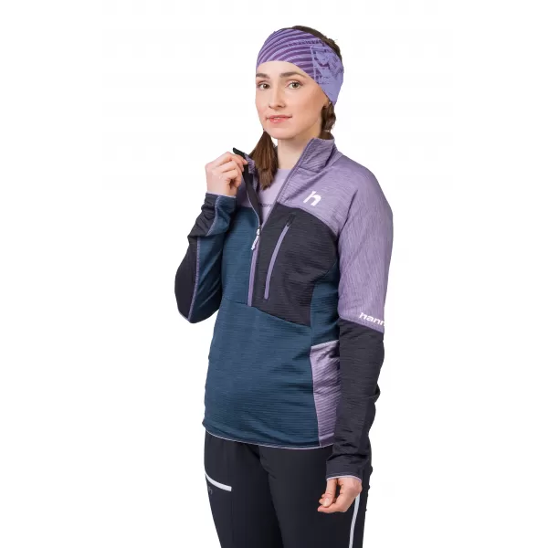  Dámska mikina HANNAH MEDA HZ LAVENDER GRAY/STRATIFIED SA ML 