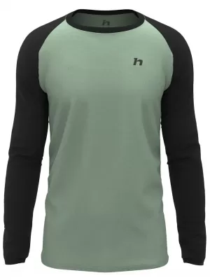 Pánske tričko s dlhým rukávom HANNAH TAREGAN L/S ANTHRACITE/LILY PAD