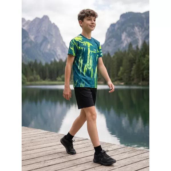  Detské funkčné tričko premium ALTISPORT VOJ/ALK010TR01 PETROLEJOVÁ/ŽLTÁ 