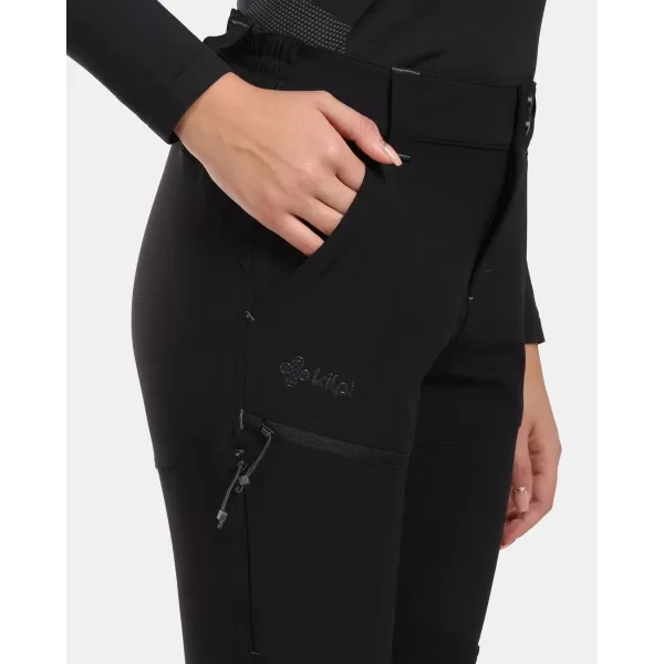  Dámske outdoorové nohavice KILPI VILLAIN-W WL0411KI čierna 