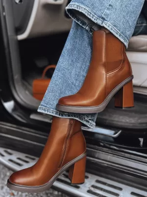 Dámske topánky DSTREET STYLOBOOT KARAMEL