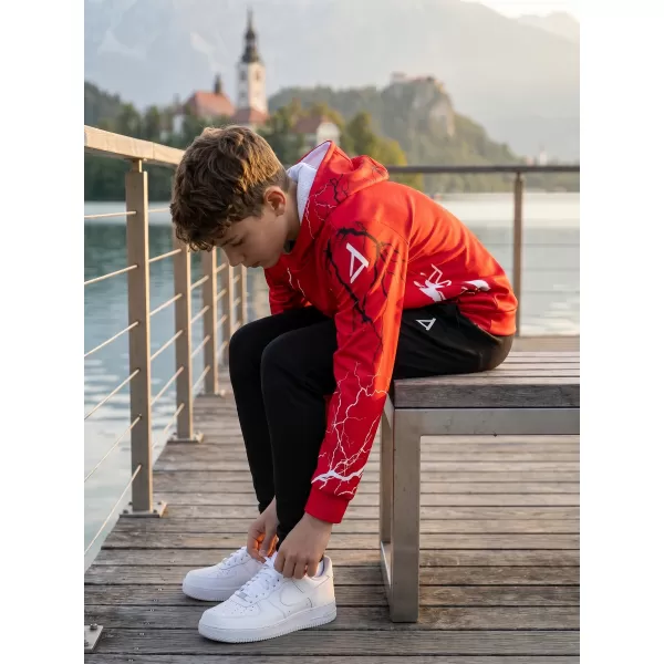  Detská funkčná mikina premium ALTISPORT VOJ/ALK004MI01 ČERVENÁ 