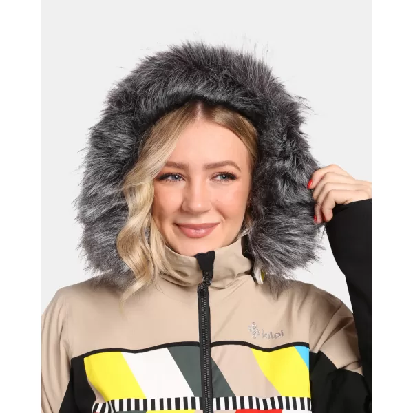  Dámska lyžiarska bunda KILPI CLAIR-W WL0107KI BÉŽOVÁ 