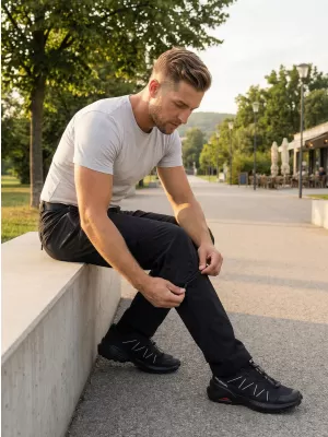 Pánske nohavice/kraťasy ALTISPORT NoPrint NP/ALM2021NJ BLACK
