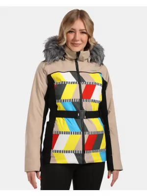 Dámska lyžiarska bunda KILPI CLAIR-W WL0107KI BÉŽOVÁ