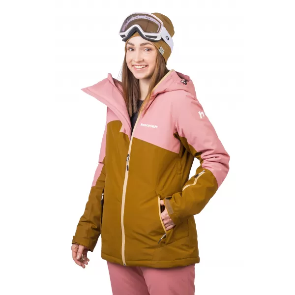  Dámska bunda HANNAH MAKY COL GOLDEN BROWN/ROSETTE 