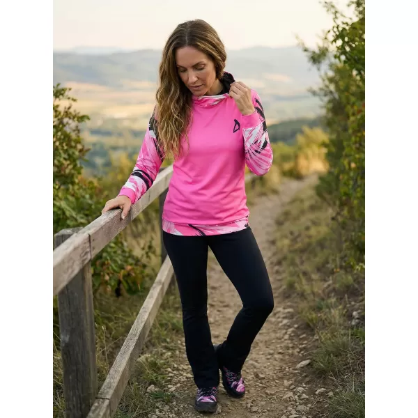  Dámska funkčná mikina premium ALTISPORT VOJ/ALW039MI01 FLUO PINK 