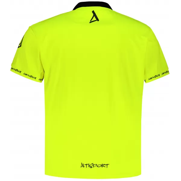  Pánske funkčné tričko s golierom premium ALTISPORT VOJ/ALM000TR05 NEON YELLOW 