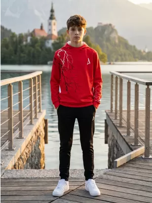 Detská funkčná mikina premium ALTISPORT VOJ/ALK004MI01 ČERVENÁ