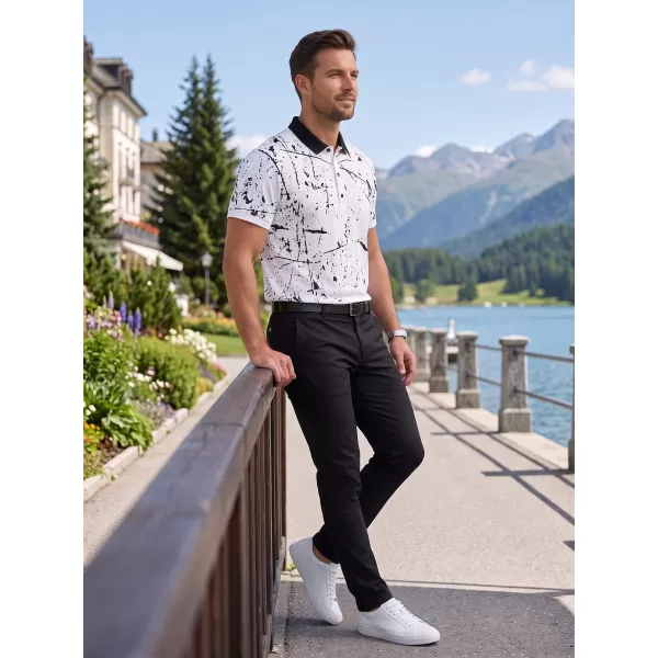  Pánske funkčné tričko s golierom premium ALTISPORT VOJ/ALM034TR05 biela 