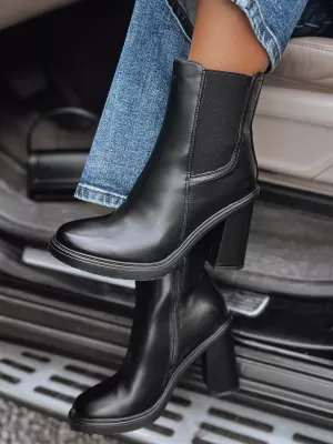 Dámske topánky DSTREET STYLOBOOT ČIERNA