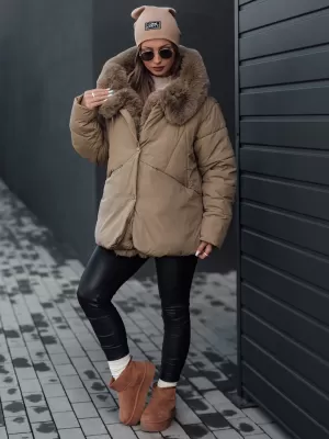 Dámska bunda DSTREET LUNAVI ty4665 BÉŽOVÁ