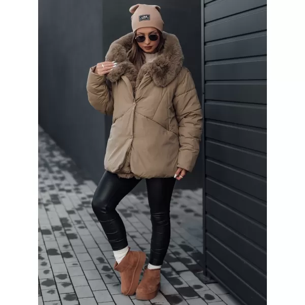  Dámska bunda DSTREET LUNAVI ty4665 BÉŽOVÁ 