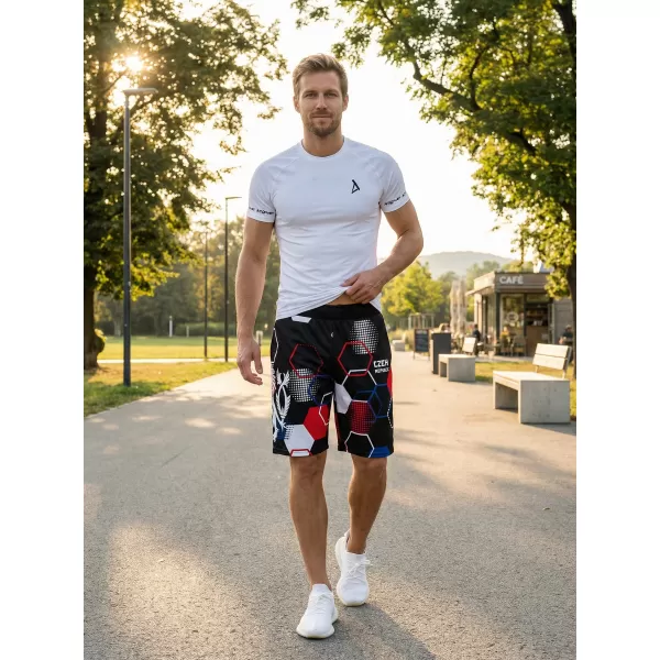  Pánske funkčné kraťasy bez vreciek premium ALTISPORT VOJ/ALM036KRA02 HEXA čierna 