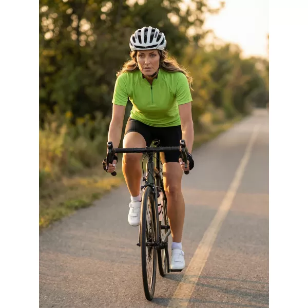  Dámsky cyklo dres ALTISPORT NoPrint NP/ALW115NJ LIME GREEN 