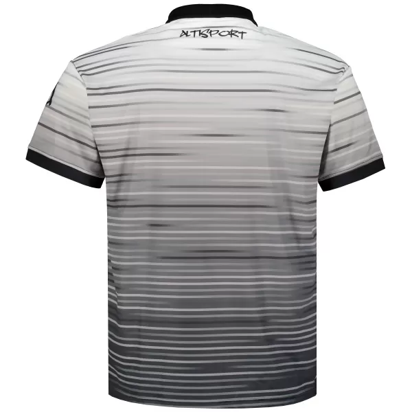  Pánske funkčné tričko s prémiovým golierom ALTISPORT VOJ/ALM031TR05 ČIERNA/BIELA 