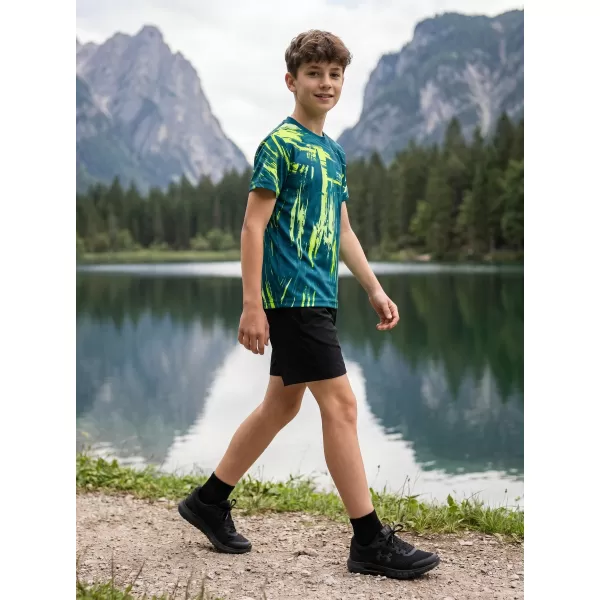  Detské funkčné tričko premium ALTISPORT VOJ/ALK010TR01 PETROLEJOVÁ/ŽLTÁ 