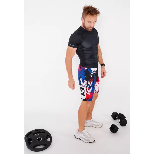 Pánske funkčné kraťasy bez vreciek premium ALTISPORT VOJ/ALM036KRA02 ŠKVRNY 
