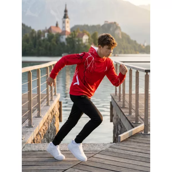  Detská funkčná mikina premium ALTISPORT VOJ/ALK004MI01 ČERVENÁ 