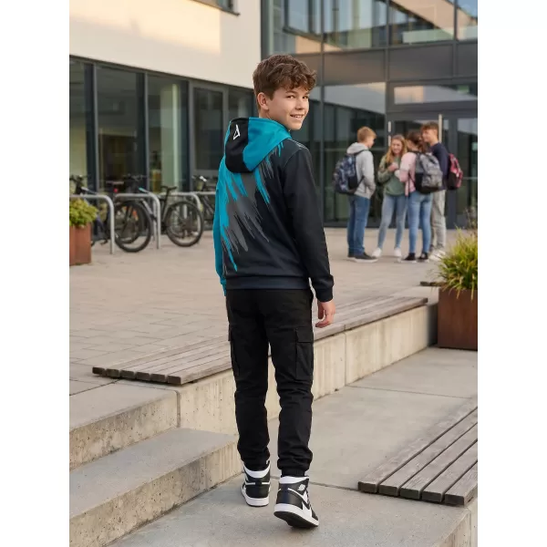  Detská prémiová funkčná mikina ALTISPORT VOJ/ALK006MI01 PETROLEJOVÁ/MODRÁ 