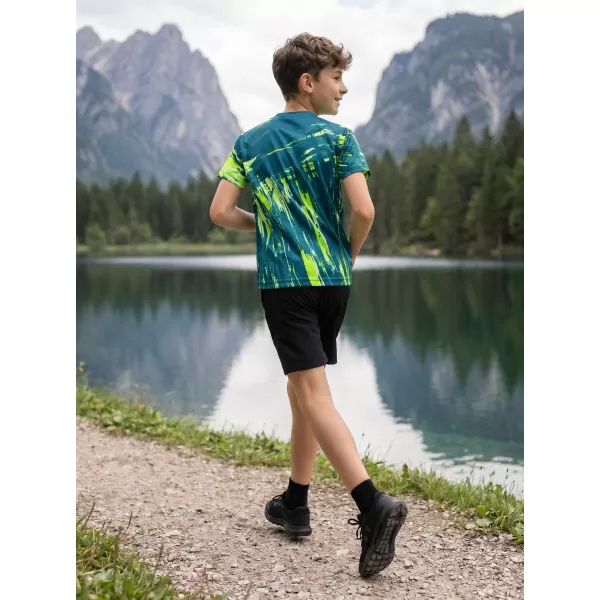  Detské funkčné tričko premium ALTISPORT VOJ/ALK010TR01 PETROLEJOVÁ/ŽLTÁ 