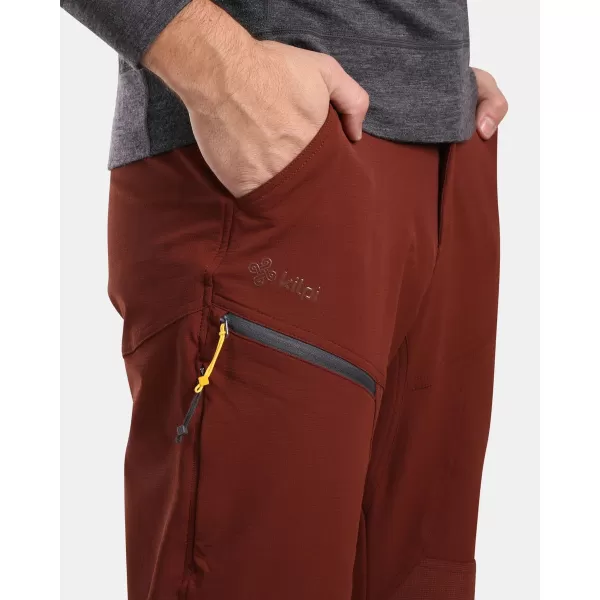  Pánske outdoorové nohavice KILPI VILLAIN-M WM0411KI TMAVO červená 