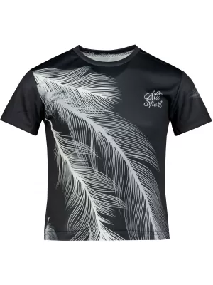 Detské prémiové funkčné tričko ALTISPORT VOJ/ALK001TR01 ČIERNA/SIVÁ