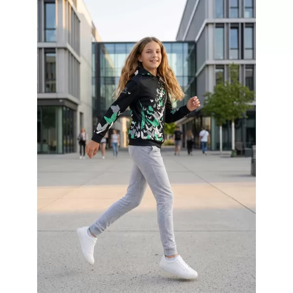  Detská funkčná mikina premium ALTISPORT VOJ/ALK022MI01 ČIERNA/TYRKYSOVÁ 