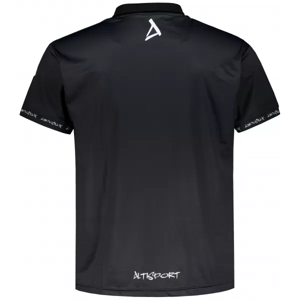  Pánske funkčné tričko s prémiovým golierom ALTISPORT VOJ/ALM000TR05 ČIERNA 