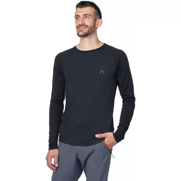  Pánske tričko s dlhým rukávom HANNAH TAREGAN L/S ANTHRACITE 