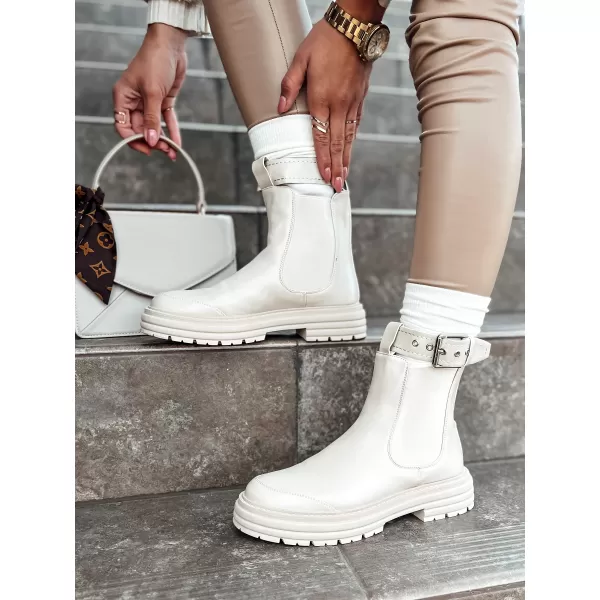  Dámske topánky DSTREET LUXIBOOTS BÉŽOVÁ 