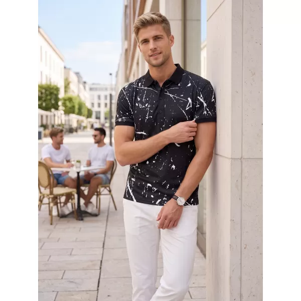  Pánske funkčné tričko s golierom premium ALTISPORT VOJ/ALM034TR05 čierna 