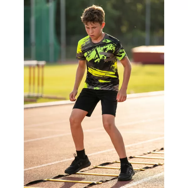  Detské funkčné tričko premium ALTISPORT VOJ/ALK014TR01 ČIERNA/ZELENÁ 