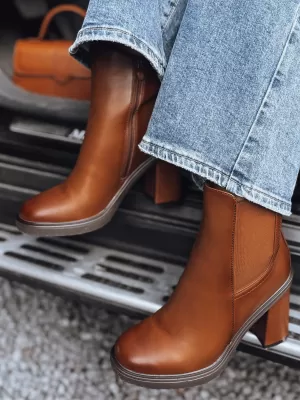 Dámske topánky DSTREET STYLOBOOT KARAMEL