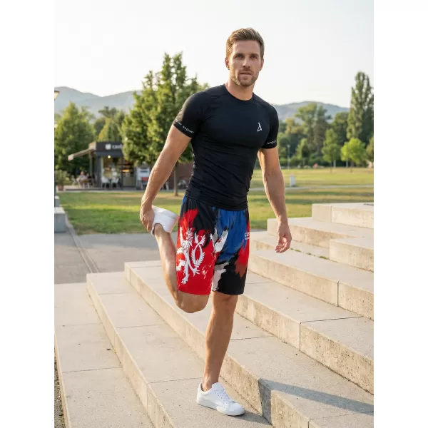  Pánske funkčné kraťasy bez vreciek premium ALTISPORT VOJ/ALM036KRA02 ŠMÚHY 